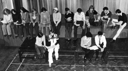 Rehearsals for My Fair Lady Fanrham College 1977