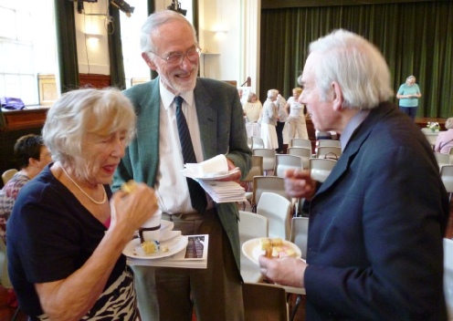 Alsion Schofield, John McLaughlin and the Rev Innes at the FGGS 110th anniversary