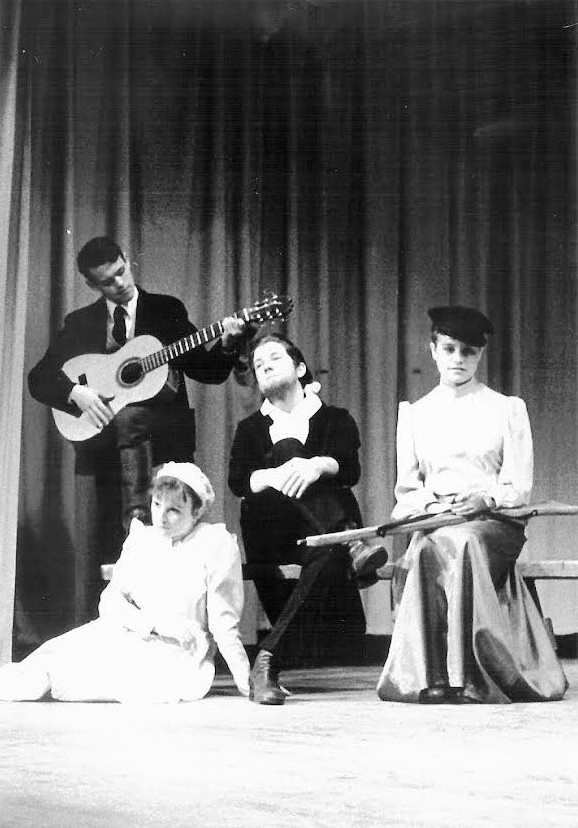 The Cherry Orchard: Martin Collier, Cathy Bowring, Nicholas Gregory and Alison Warren Farnham College 1976