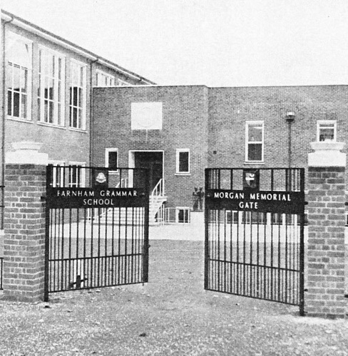 The Morgan Memorial Gate, Farnham Grammar School, 1963