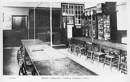 Farnham Grammar School Physics Laboratory c1906