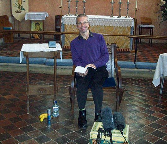 David's "readathon" at St Mary's Church, Barnham, August 2011