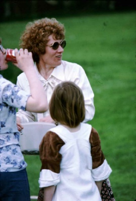 Betty Morris at the Farnham 400 fete 1978