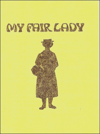 Programme cover for the Farnham College production of My Fair Lady 1977